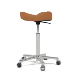 Move™ Varier PELLE con ruote, sgabello ergonomico girevole con altezza regolabile